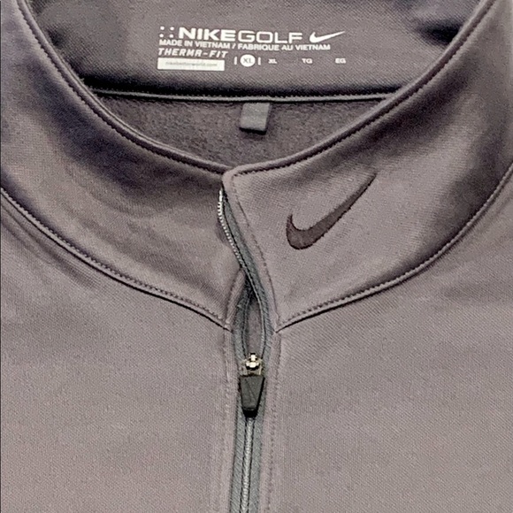 SOLD!!!!!Men’s Nike Golf Sweatshirt Quarter Zipper Therma Fit Gray XL - Picture 4 of 5